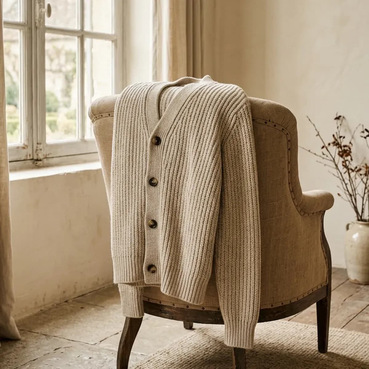Ribbed Cardigan